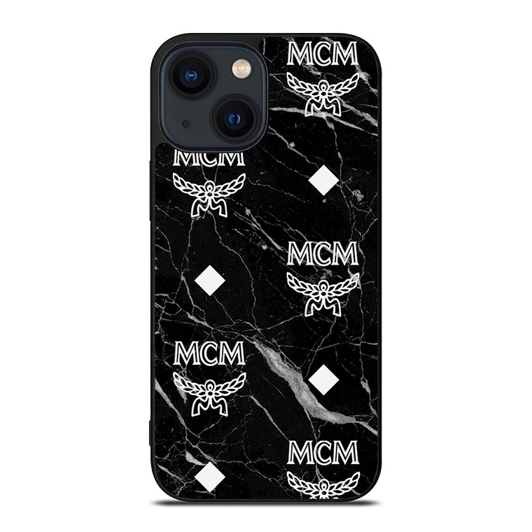 MCM WORLDWIDE MARBLE TEXTURE iPhone 14 Plus Case Cover
