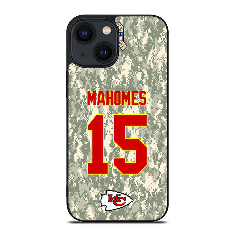 PATRICK MAHOMES KANSAS CITY CHIEFS CAMO KIT iPhone 14 Plus Case Cover
