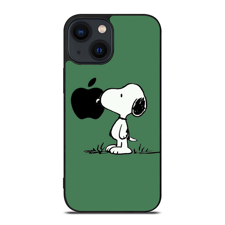 PEANUTS SNOOPY DOG APPLE LOGO iPhone 14 Plus Case Cover