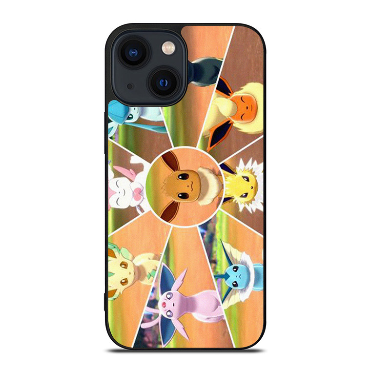 POKEMON EEVEE EVOLUTION COLLAGE iPhone 14 Plus Case Cover