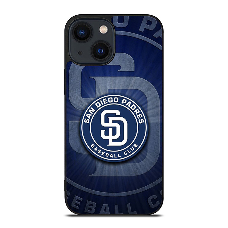 SAN DIEGO PADRES BASEBALL METAL LOGO iPhone 14 Plus Case Cover