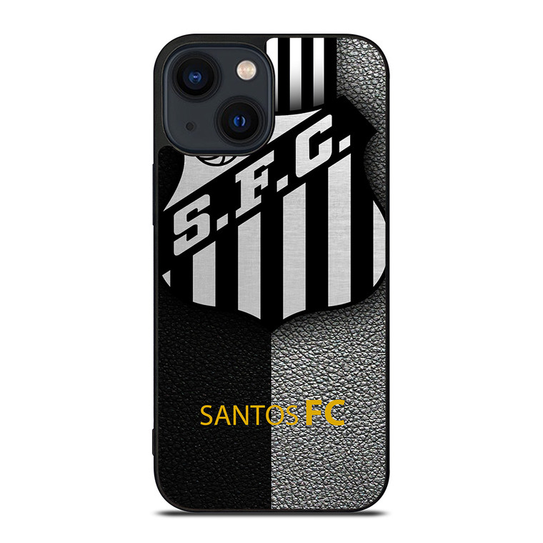 SANTOS FC FOOTBALL LEATHER LOGO iPhone 14 Plus Case Cover