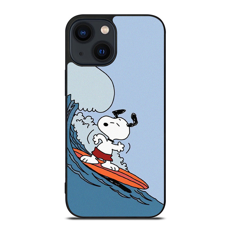 SNOOPY SURFING CARTOON iPhone 14 Plus Case Cover SNOOPY SURFING CARTOON iPhone 14 Plus Case Cover