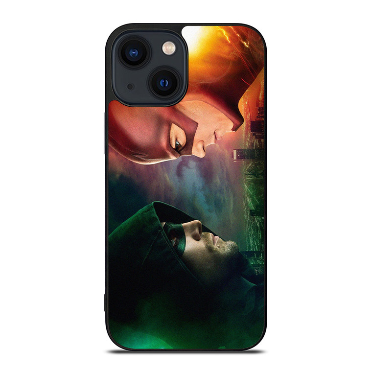 THE FLASH GREEN ARROW DC COMICS iPhone 14 Plus Case Cover THE FLASH GREEN ARROW DC COMICS iPhone 14 Plus Case Cover