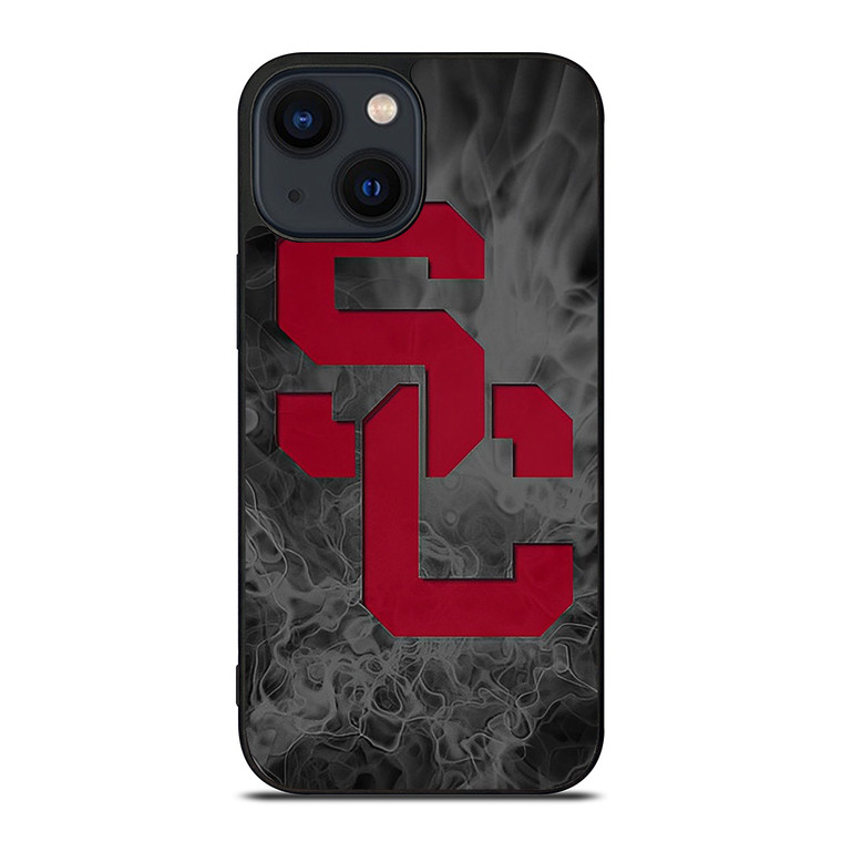 USC TROJANS FOOTBALL SMOKED LOGO iPhone 14 Plus Case Cover USC TROJANS FOOTBALL SMOKED LOGO iPhone 14 Plus Case Cover