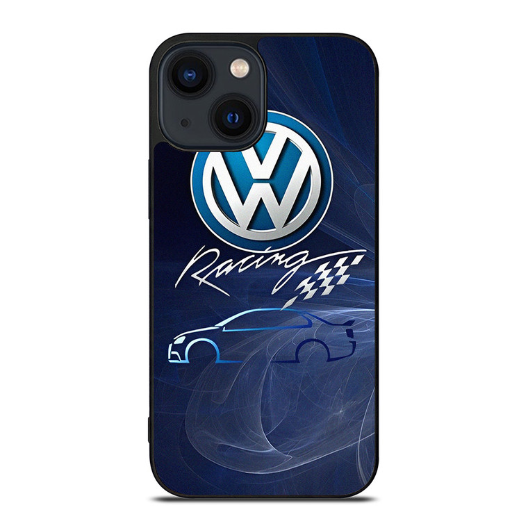 VOLKSWAGEN VW RACING EMBLEM iPhone 14 Plus Case Cover