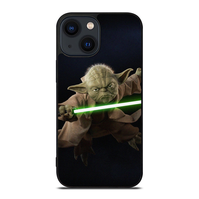YODA STAR WARS LIGHTSABER iPhone 14 Plus Case Cover YODA STAR WARS LIGHTSABER iPhone 14 Plus Case Cover