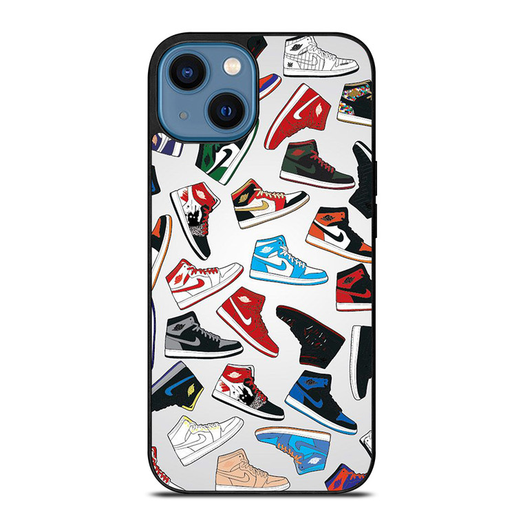 AIR JORDAN 1 SNEAKERS COLLECTION iPhone 14 Case Cover