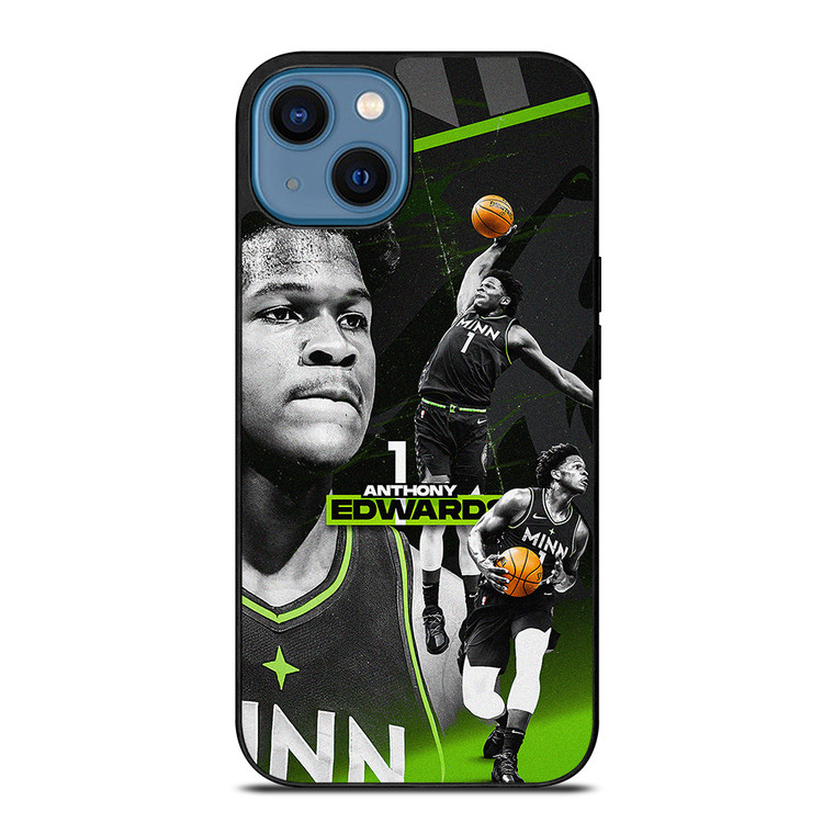 ANTHONY EDWARDS MINNESOTA TIMBERWOLVES iPhone 14 Case Cover