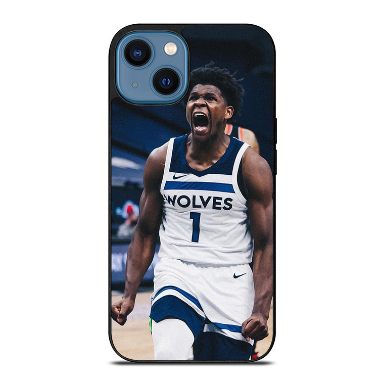 ANTHONY EDWARDS MINNESOTA TIMBERWOLVES NBA iPhone 14 Case Cover