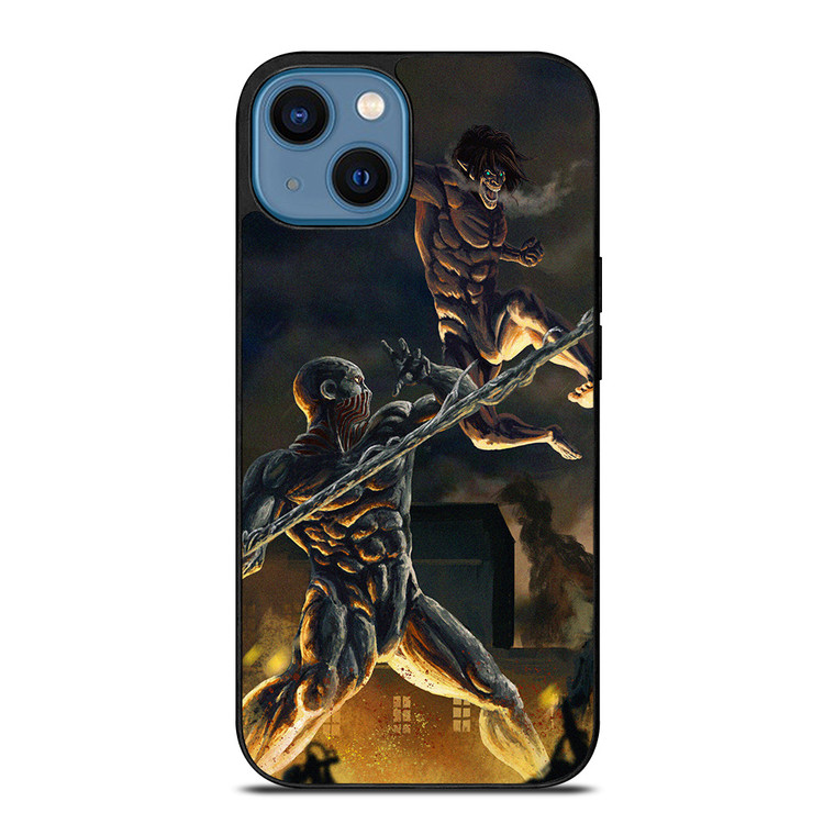 ATTACK ON TITAN VS WARHAMMER TITAN iPhone 14 Case Cover