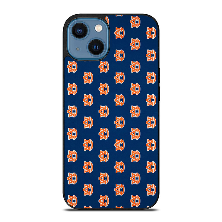 AUBURN TIGERS FOOTBALL LOGO COLLAGE iPhone 14 Case Cover