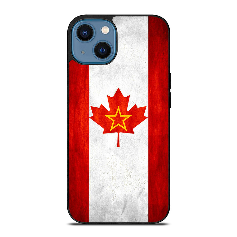 CANADIAN FLAG VERTICAL iPhone 14 Case Cover