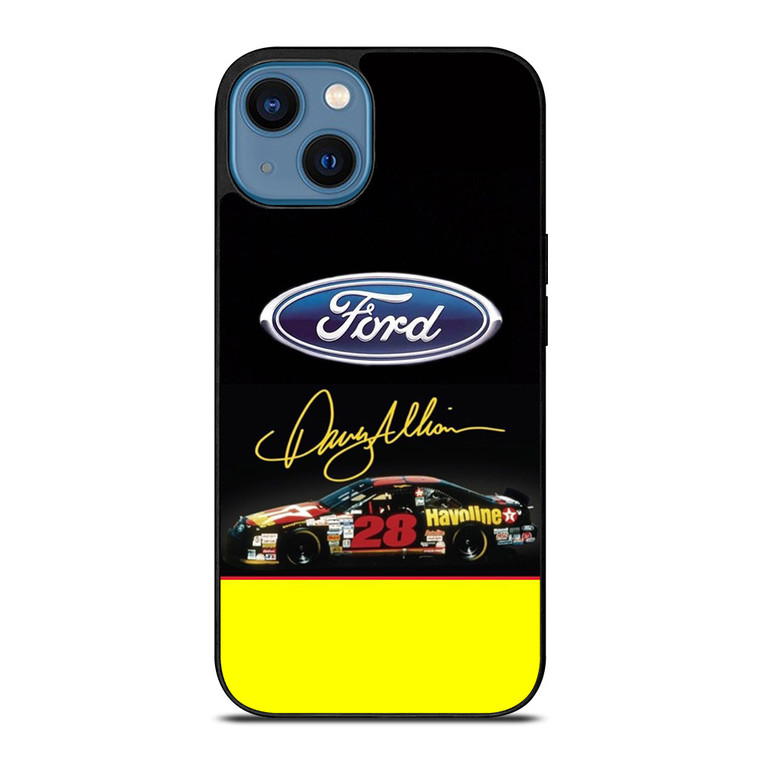 DAVEY ALLISON FORD TEXACO HAVOLINE RACING iPhone 14 Case Cover