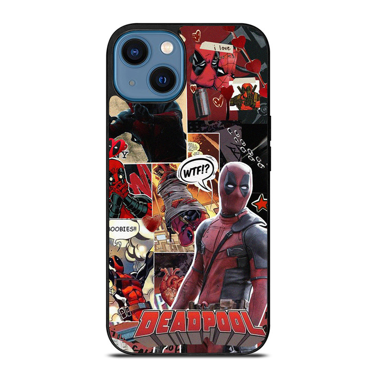 DEADPOOL SUPERHERO COLLAGE iPhone 14 Case Cover