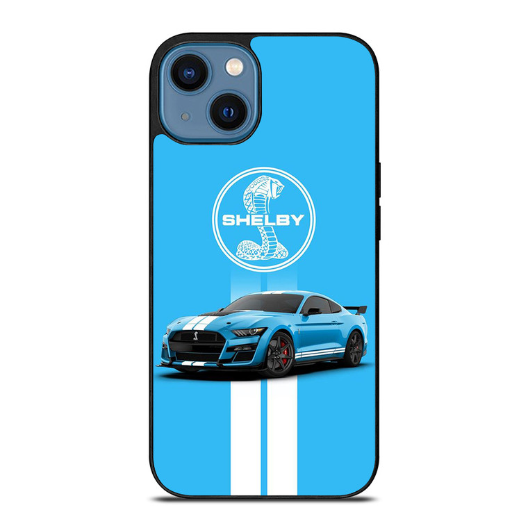 FORD SHELBY ICON BLUE iPhone 14 Case Cover