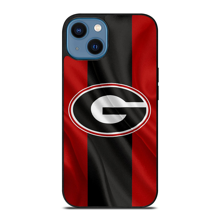 GEORGIA BULLDOGS FOOTBALL FLAG iPhone 14 Case Cover