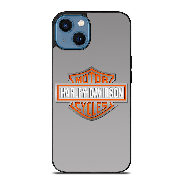 HARLEY DAVIDSON MOTOR GREY LOGO iPhone 14 Case Cover