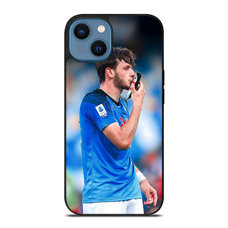 KHVICHA KVARATSKHELIA NAPOLI FC iPhone 14 Case Cover