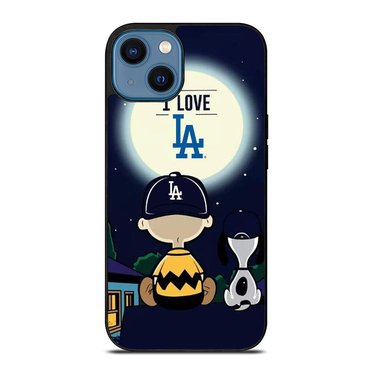 LOS ANGELES DODGERS CHARLIE BROWN SNOOPY iPhone 14 Case Cover