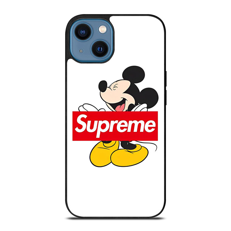 MICKEY MOUSE DISNEY SUPREME LOGO iPhone 14 Case Cover MICKEY MOUSE DISNEY SUPREME LOGO iPhone 14 Case Cover