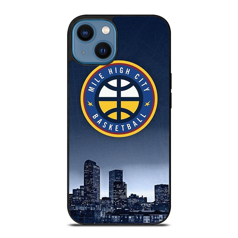 MILE HIGH CITY BASKETBALL iPhone 14 Case Cover MILE HIGH CITY BASKETBALL iPhone 14 Case Cover