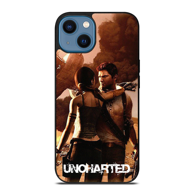 NATHAN DRAKE LARA CROFT UNCHARTED iPhone 14 Case Cover NATHAN DRAKE LARA CROFT UNCHARTED iPhone 14 Case Cover