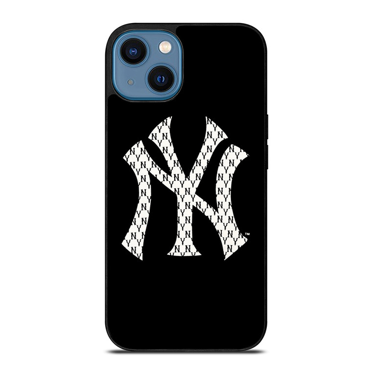 NEW YORK YANKEES NY LOGO PATTERN iPhone 14 Case Cover NEW YORK YANKEES NY LOGO PATTERN iPhone 14 Case Cover