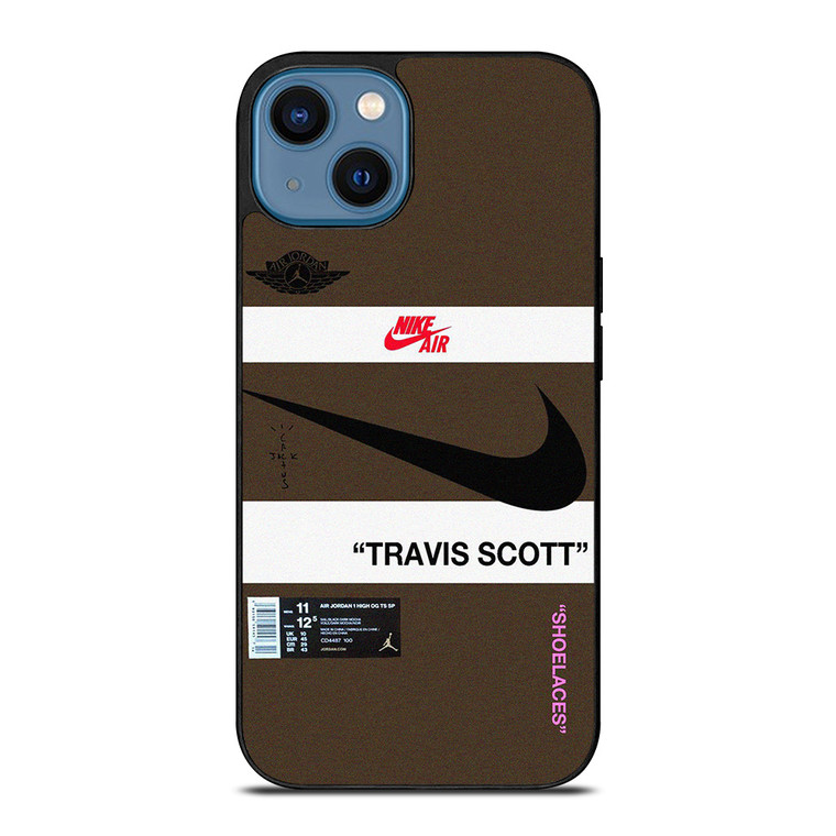 NIKE AIR TRAVIS SCOTT LOGO iPhone 14 Case Cover NIKE AIR TRAVIS SCOTT LOGO iPhone 14 Case Cover