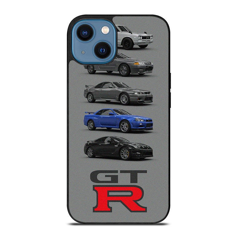 NISSAN GTR CARS EVOLUTION iPhone 14 Case Cover NISSAN GTR CARS EVOLUTION iPhone 14 Case Cover