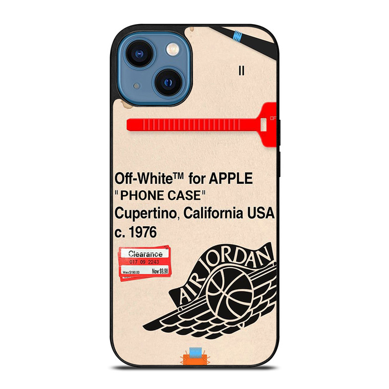 OFF WHITE AIR JORDAN APPLE iPhone 14 Case Cover