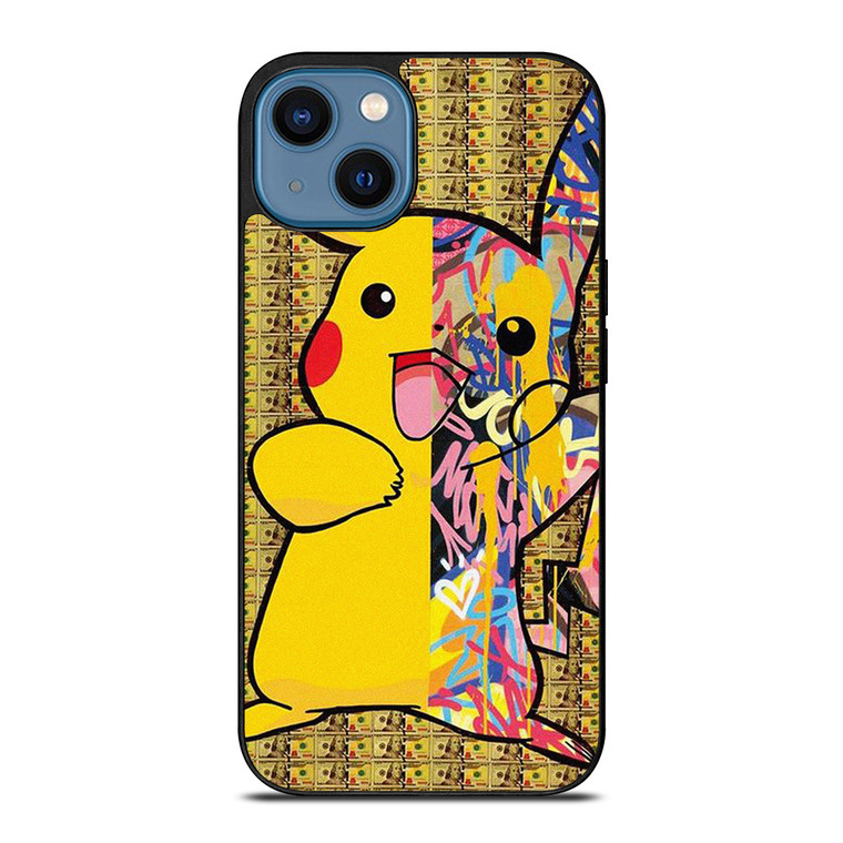 PIKACHU POKEMON ABSTRACT ART iPhone 14 Case Cover PIKACHU POKEMON ABSTRACT ART iPhone 14 Case Cover