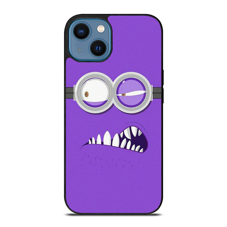 PURPLE MINION MINIMALIST iPhone 14 Case Cover PURPLE MINION MINIMALIST iPhone 14 Case Cover