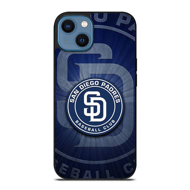 SAN DIEGO PADRES BASEBALL METAL LOGO iPhone 14 Case Cover