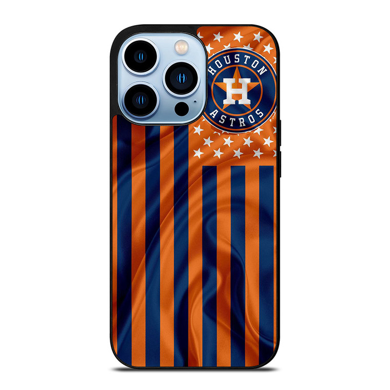 HOUSTON ASTROS MLB USA FLAG iPhone 13 Pro Max Case Cover
