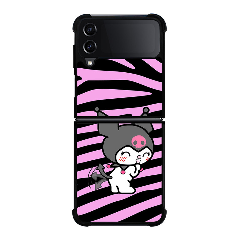 KUROMI ZEBRA PATTERN Samsung Galaxy Z Flip 4 Case Cover