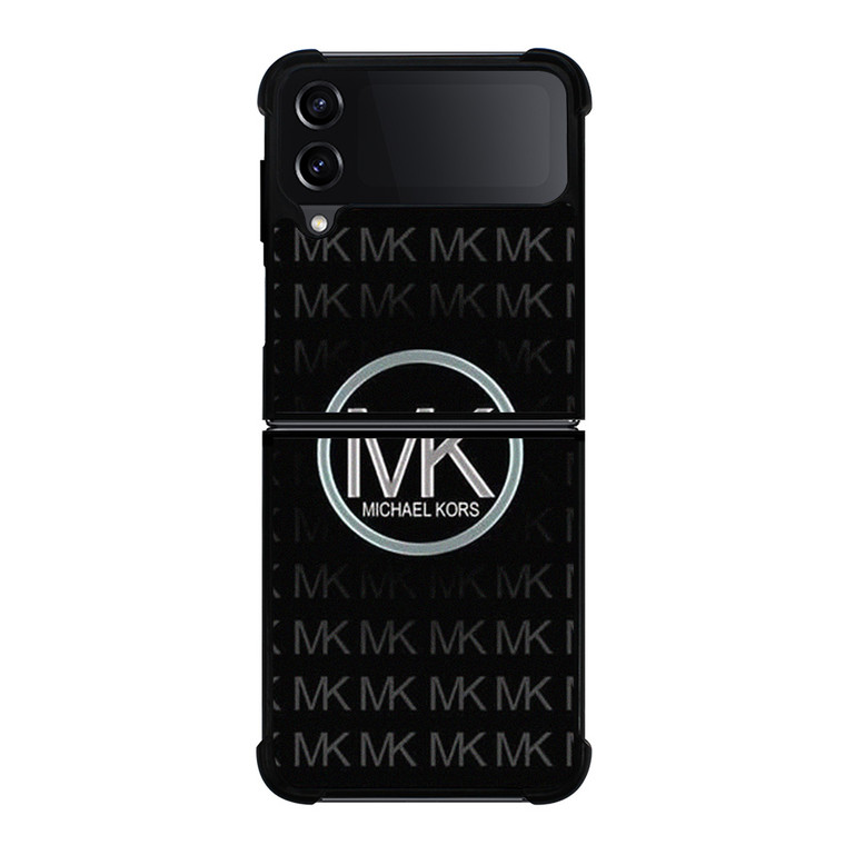 MICHAEL KORS BLACK PATTERN Samsung Galaxy Z Flip 4 Case Cover