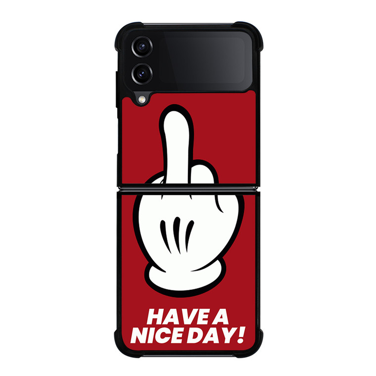 MICKEY MOUSE HAVE A NICE DAY Samsung Galaxy Z Flip 4 Case Cover