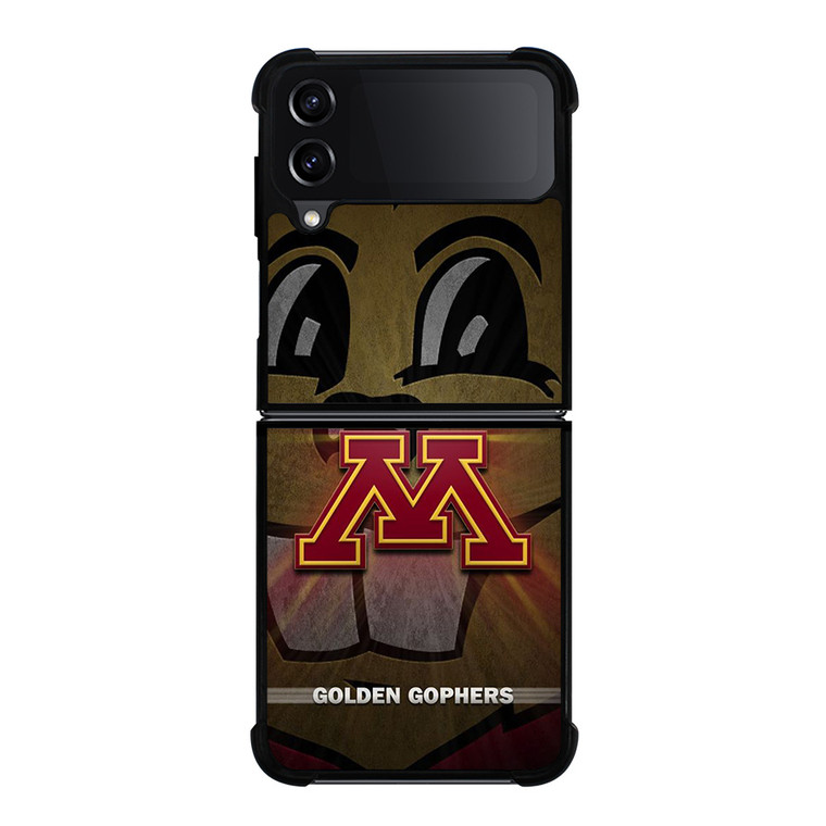 MINNESOTA GOLDEN GOPHERS METAL LOGO Samsung Galaxy Z Flip 4 Case Cover