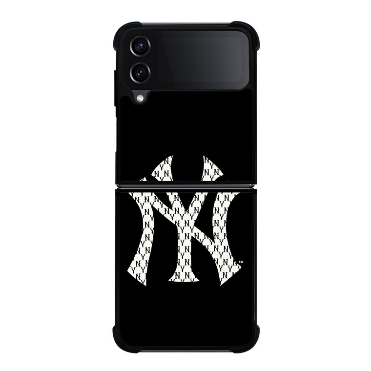 NEW YORK YANKEES NY LOGO PATTERN Samsung Galaxy Z Flip 4 Case Cover