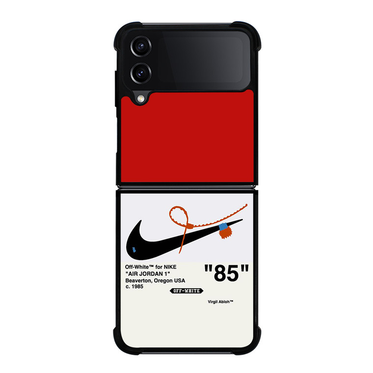 NIKE AIR JORDAN 1OFF WHITE RED Samsung Galaxy Z Flip 4 Case Cover