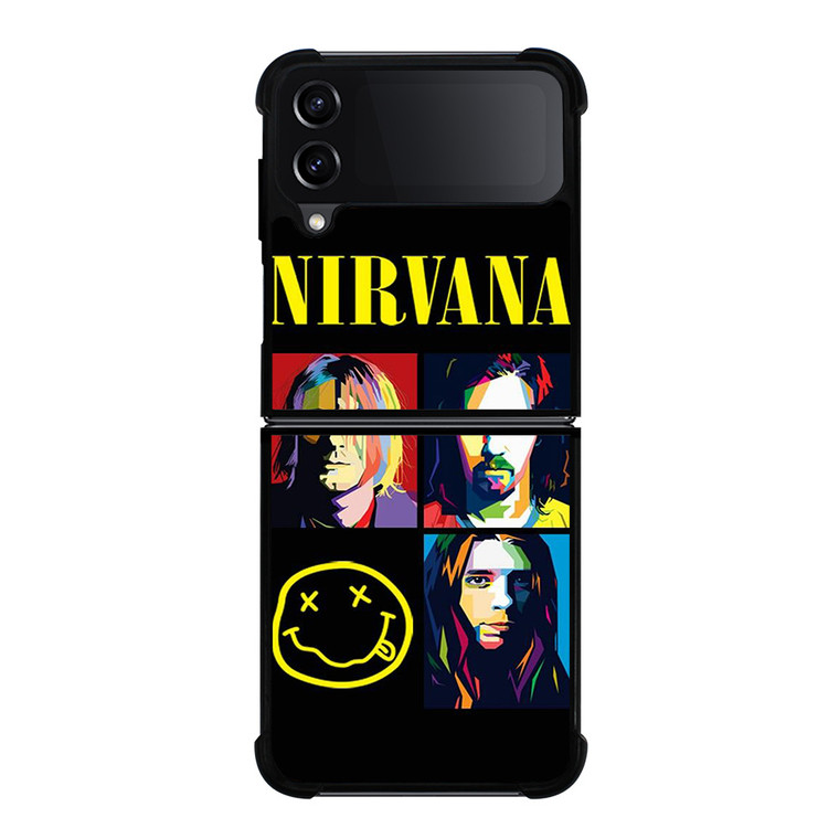 NIRVANA ROCK BAND WPAP Samsung Galaxy Z Flip 4 Case Cover