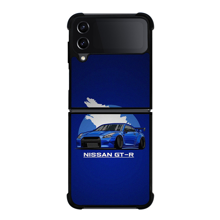 NISSAN GTR CODZILLA CARTOON Samsung Galaxy Z Flip 4 Case Cover