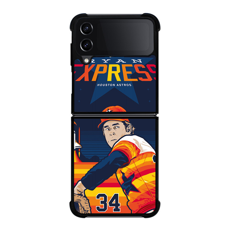 NOLAN RYAN HOUSTON ASTROS Samsung Galaxy Z Flip 4 Case Cover