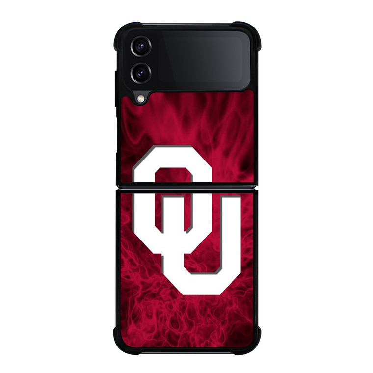 OKLAHOMA SOONERS SMOKED LOGO Samsung Galaxy Z Flip 4 Case Cover