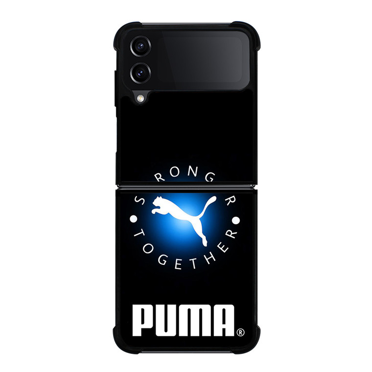 PUMA STRONGER TOGETHER LOGO Samsung Galaxy Z Flip 4 Case Cover