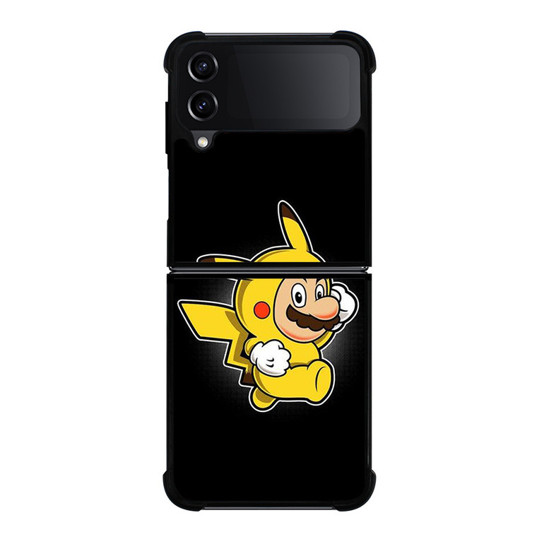 SUPER MARIO BROS X PIKACHU POKEMON Samsung Galaxy Z Flip 4 Case Cover