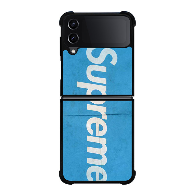 SUPREME BLUE LOGO Samsung Galaxy Z Flip 4 Case Cover