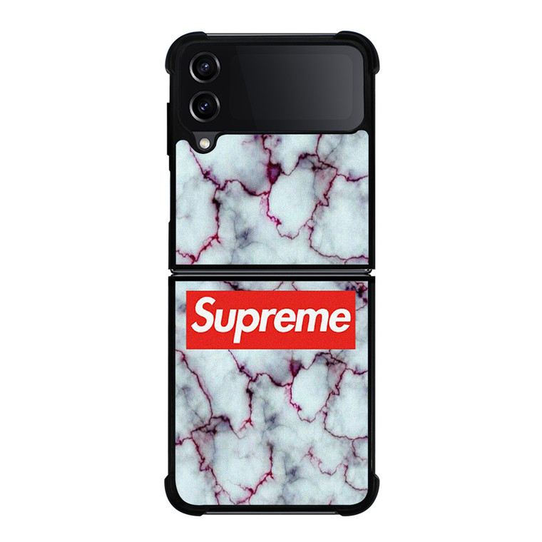 SUPREME MARBLE TEXTURE Samsung Galaxy Z Flip 4 Case Cover