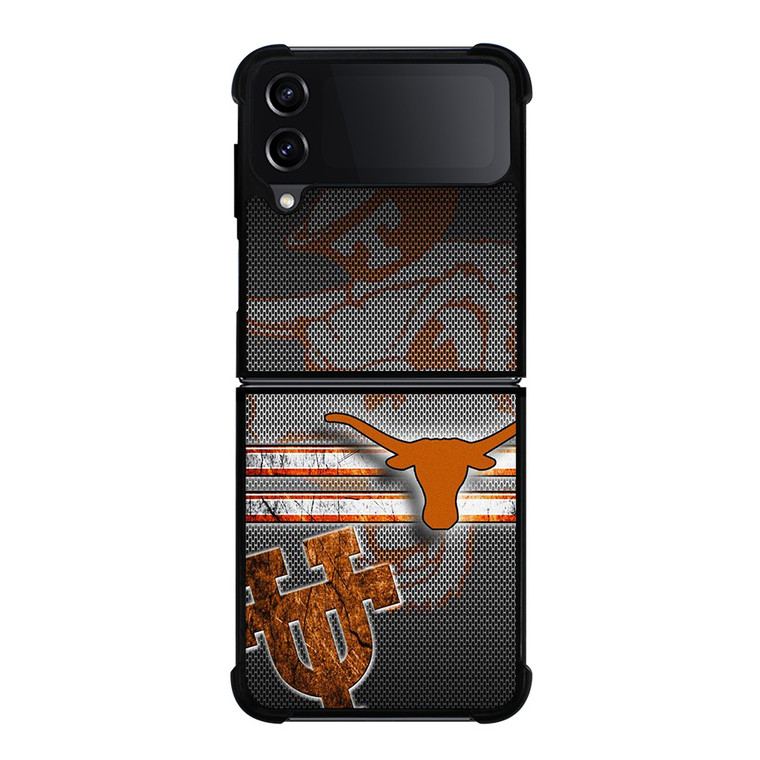 TEXAS LONGHORNS METAL SYMBOL Samsung Galaxy Z Flip 4 Case Cover